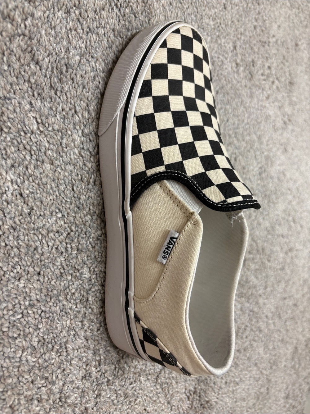 Vans Black and White Checkerboard Slip-On - Picture 3 of 11